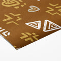 Modern Tribal Mural Wallpaper — Abstract Earthy Pattern Mural Wallpaper - room preview 03