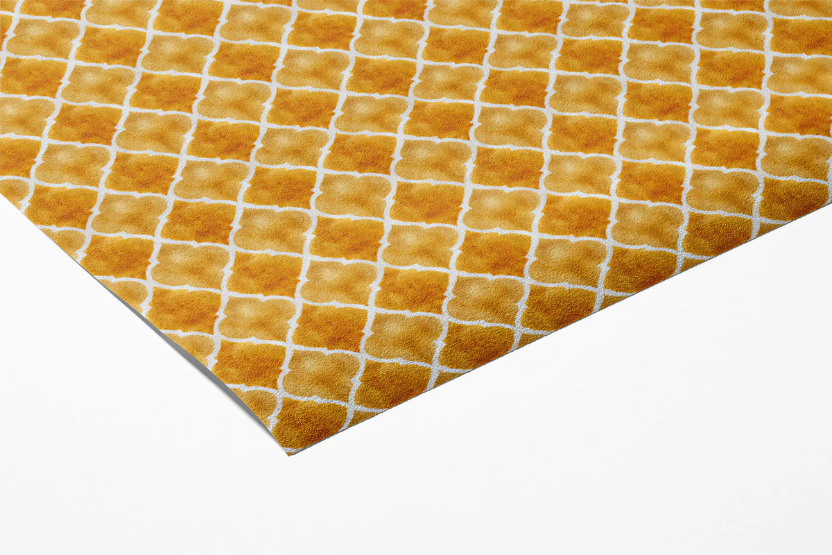 Gilded Trellis Mural Wallpaper — Moroccan Lattice Pattern Mural Wallpaper - room preview 03