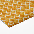Gilded Trellis Mural Wallpaper — Moroccan Lattice Pattern Mural Wallpaper - room preview 03