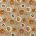 Abstract Painted Floral Mural Wallpaper in Warm Ochre and Gold Mural Wallpaper - room preview 03