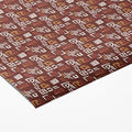 Abstract Tribal Motif Mural Wallpaper — Earthy Geometric Folk Art Mural Wallpaper - room preview 03