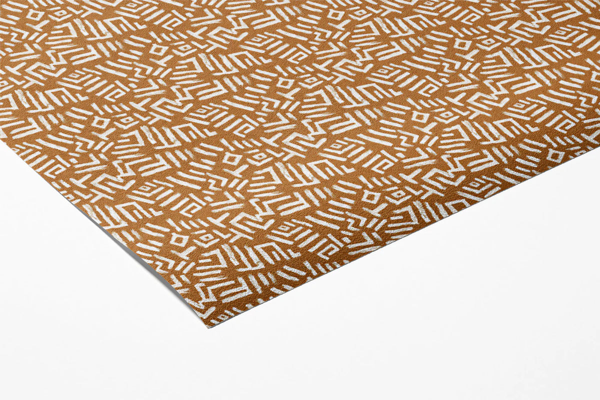 Abstract Geometric Earthy Mural Wallpaper — Modern Tribal Print Mural Wallpaper - room preview 03