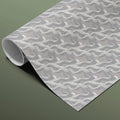 Abstract Rippled Wave Mural Wallpaper — Soft Gray Minimalist Mural Wallpaper - room preview 03