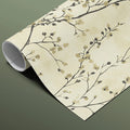 Minimalist Botanical Mural Wallpaper — Ink Branch Pattern Mural Wallpaper - room preview 03
