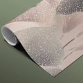 Abstract Calla Lily Mural Wallpaper — Soft Blush and Charcoal Mural Wallpaper - room preview 03