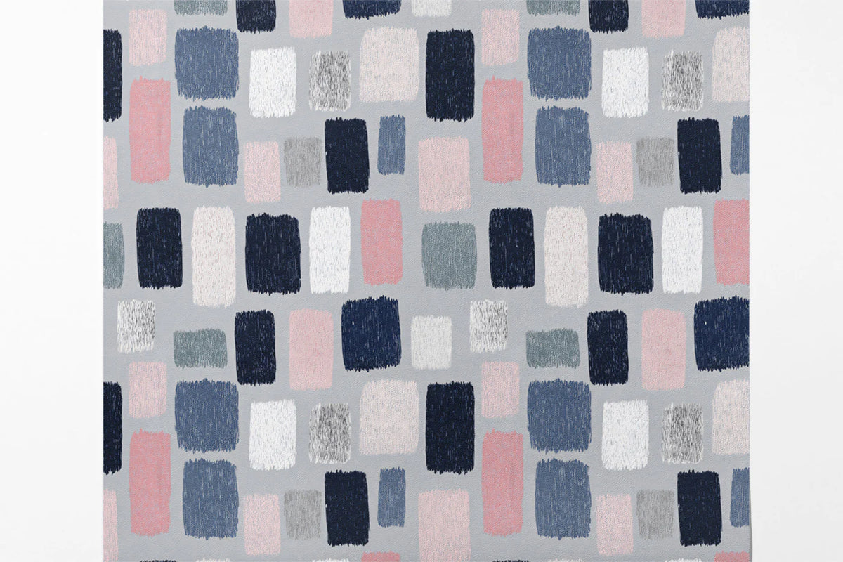 Abstract Painted Block Mural Wallpaper — Modern Geometric Art Mural Wallpaper - room preview 03