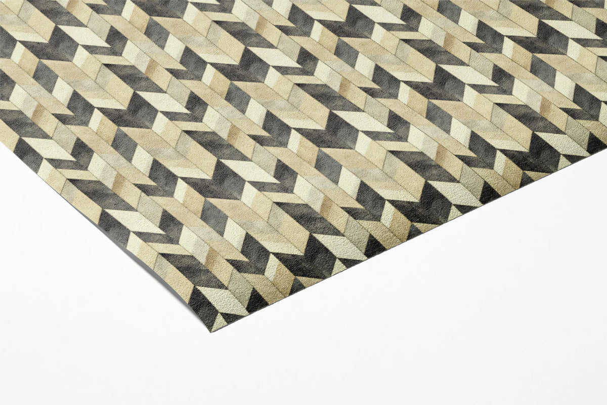 Geometric Herringbone Mural Wallpaper — Modern Neutral Design Mural Wallpaper - room preview 03