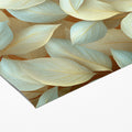 Sculptural Leaf Mural Wallpaper — Neutral Botanical Design Mural Wallpaper - room preview 03