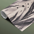Abstract Vertical Leaf Mural Wallpaper — Modern Ink Wash Style Mural Wallpaper - room preview 03