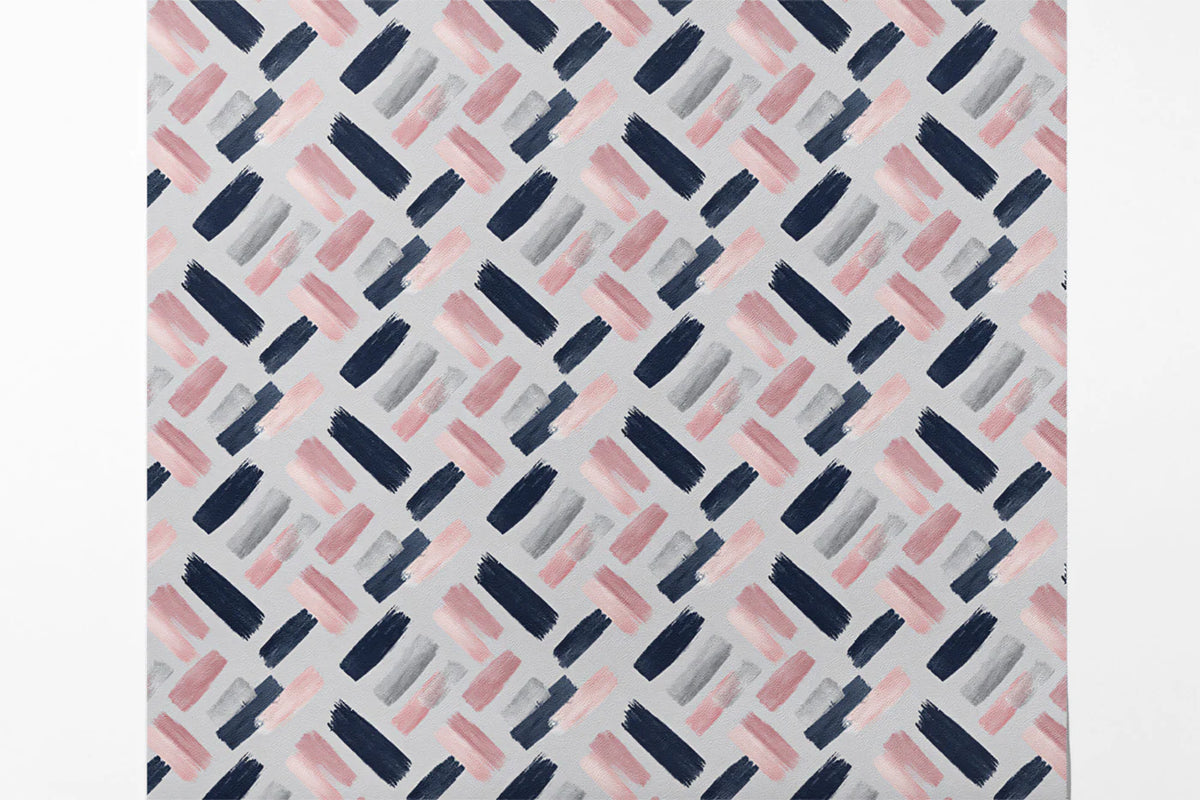 Abstract Brushstroke Mural Wallpaper — Diagonal Painted Texture Mural Wallpaper - room preview 03