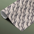 Abstract Leaf Diagonal Mural Wallpaper — Soft Minimalist Print Mural Wallpaper - room preview 03