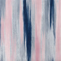 Abstract Vertical Brushstroke Mural Wallpaper — Soft Navy and Blush Mural Wallpaper - room preview 03