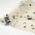 Abstract Dandelion Seed Mural Wallpaper — Modern Ink Sketch Mural Wallpaper - room preview 03