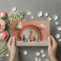Safari Friends Rainbow Mural Wallpaper — Soft Paper-Cut Aesthetic Mural Wallpaper - room preview 03