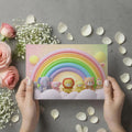 3D Plush Animal Rainbow Mural Wallpaper — Whimsical Kids Decor Mural Wallpaper - room preview 03