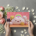 Kawaii Cat Cloud Party Mural Wallpaper — Whimsical 3D Render Mural Wallpaper - room preview 03