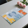 Safari Friends in the Rain Mural Wallpaper — Cute Cartoon Design Mural Wallpaper - room preview 03