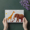 Safari Animals Rain Mural Wallpaper — Playful Nursery Illustration Mural Wallpaper - room preview 03