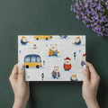 Winter Polar Bear Friends Mural Wallpaper — Whimsical Kids Scene Mural Wallpaper - room preview 03