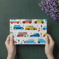 Retro Road Trip Mural Wallpaper —Playful Mid-Century Car Motif Mural Wallpaper - room preview 03