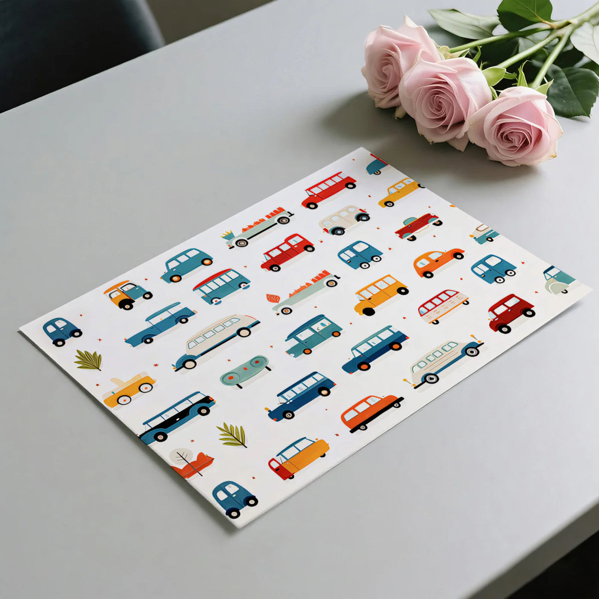 Doodle Car Collection Mural Wallpaper — Playful Hand-Drawn Motifs Mural Wallpaper - room preview 03