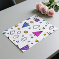 Enchanted Flight Doodle Mural Wallpaper — Playful Sky Pattern Mural Wallpaper - room preview 03