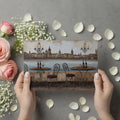 European Riverside Terrace Mural Wallpaper — Vintage Oil Painting Mural Wallpaper - room preview 03
