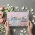 Parisian Rooftop Cityscape Mural Wallpaper —Whimsical Sketch Style Mural Wallpaper - room preview 03