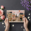 European Village Street Mural Wallpaper — Romantic Floral Scene Mural Wallpaper - room preview 03