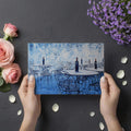 Mediterranean Cafe Scene Mural Wallpaper — Artistic Impressionist Style Mural Wallpaper - room preview 03