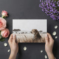 African Cheetah Savanna Mural Wallpaper — Desert Wildlife Illustration Mural Wallpaper - room preview 03