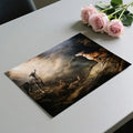 Greyhound Hunting Scene Mural Wallpaper — Dramatic Baroque Oil Painting Mural Wallpaper - room preview 03