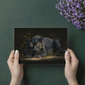 Black Panther Sketch Mural Wallpaper — Bold Gold and Charcoal Mural Wallpaper - room preview 03