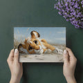 Lion Cub in Beach Dunes Mural Wallpaper — Soft Realistic Illustration Mural Wallpaper - room preview 03