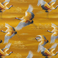 Golden Crane Prosperity Mural Wallpaper — Traditional Oriental Motif Mural Wallpaper - room preview 03