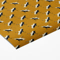 Micro Crane Mural Wallpaper —Vibrant Ochre Geometric Pattern Mural Wallpaper - room preview 03