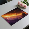 Cosmic Orbit Mural Wallpaper — Vivid Planetary Galaxy Scene Mural Wallpaper - room preview 03