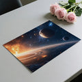 Celestial Ringed Planet Nebula Mural Wallpaper — Cosmic Space View Mural Wallpaper - room preview 03