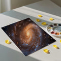Golden Spiral Galaxy Mural Wallpaper — Cosmic Statement Wall Mural Wallpaper - room preview 03