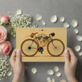 Vintage Bicycle Globe Mural Wallpaper — Travel Inspired Illustration Mural Wallpaper - room preview 03