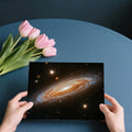 Edge-On Spiral Galaxy Mural Wallpaper — Cosmic Starlight Design Mural Wallpaper - room preview 03