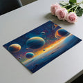 Cosmic Planetary Alignment Mural Wallpaper — Vivid Space Panorama Mural Wallpaper - room preview 03