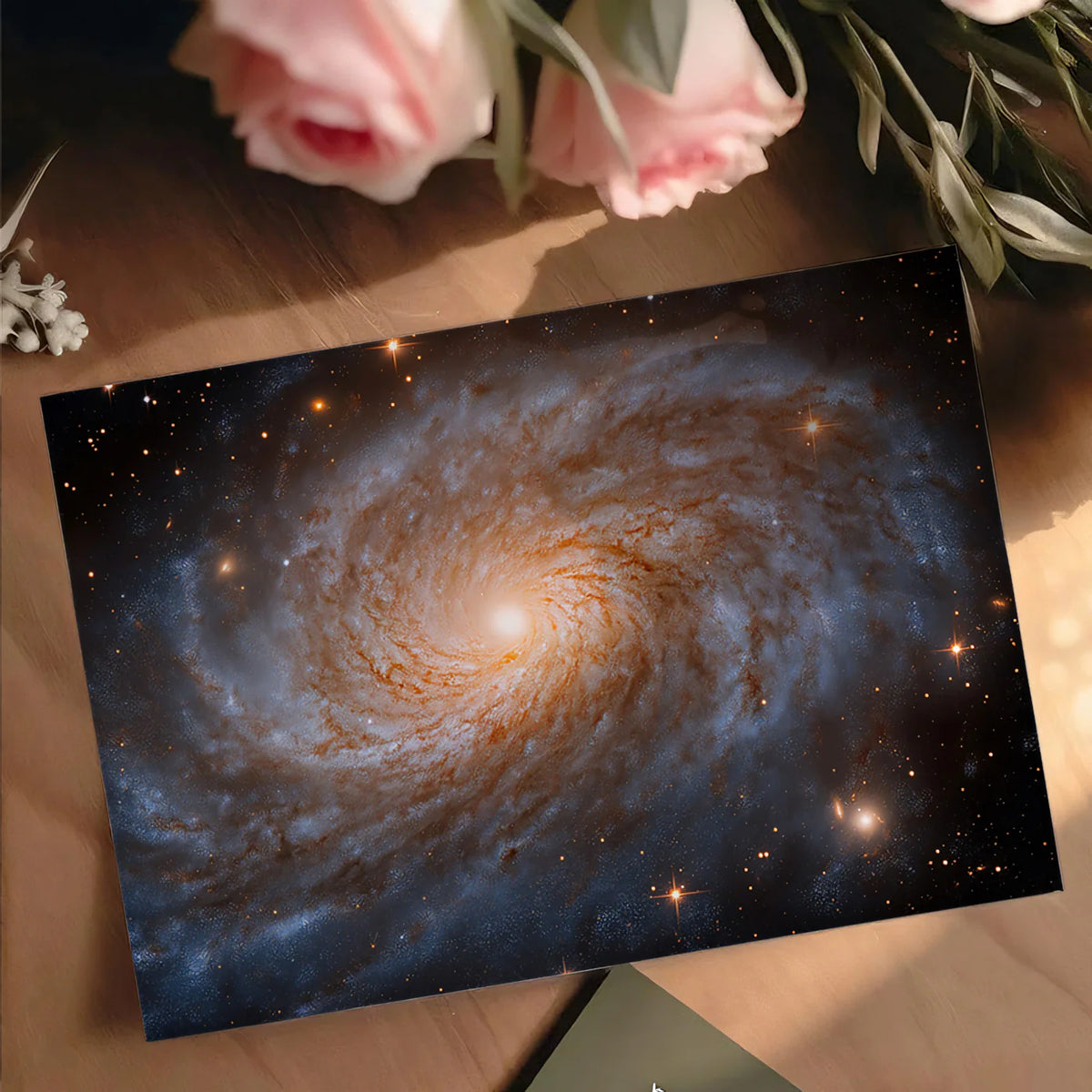Spiral Galaxy Nebula Mural Wallpaper — Cosmic Swirl Feature Wall Mural Wallpaper - room preview 03