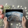 Low Orbit Earth View Mural Wallpaper —Cinematic Space Horizon Mural Wallpaper - room preview 03
