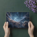 Cosmic Storm Lightning Mural Wallpaper — Dark Celestial Art Mural Wallpaper - room preview 03