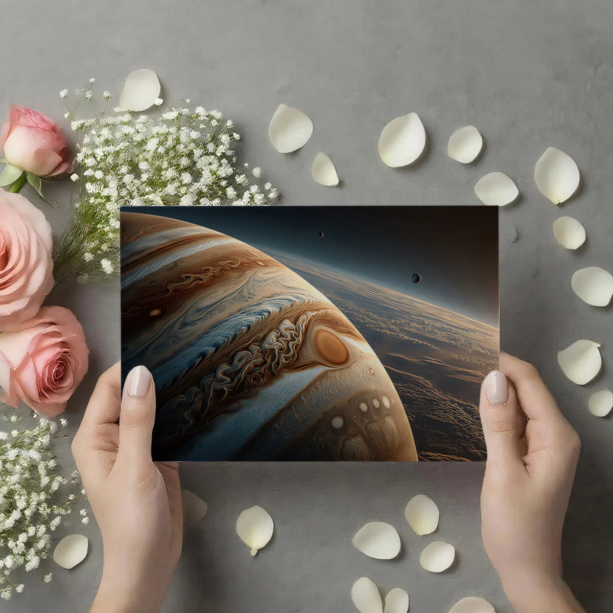 Gas Giant Planet Mural Wallpaper — Cinematic Deep Space View Mural Wallpaper - room preview 03