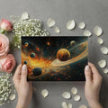 Cosmic Planetary System Mural Wallpaper — Dynamic Nebula Art Mural Wallpaper - room preview 03