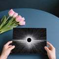 Stellar Black Hole Mural Wallpaper — High Contrast Cosmic Art Mural Wallpaper - room preview 03