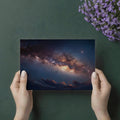 Milky Way Galaxy Above Clouds Mural Wallpaper — Celestial Night Sky Mural Wallpaper - room preview 03