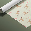 Minimalist Reindeer and Candy Cane Mural Wallpaper - room preview 03